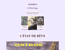 Tablet Screenshot of oniros.fr